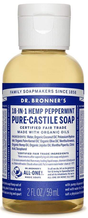 Dr. Bronner's Magic Soap Org Peppermint Oil Castile Soap