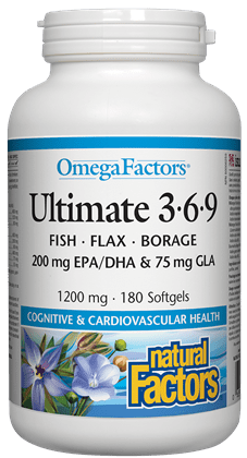 Natural Factors OmegaFactors Ultimate 3-6-9 1200 mg
