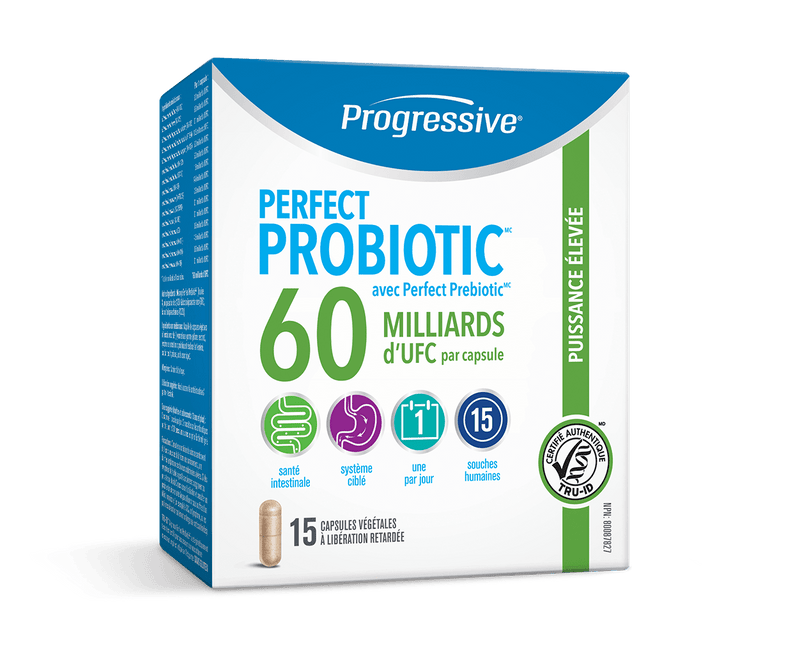 Progressive Perfect Probiotic Extra Strength 60 Billion CFU 15 Capsules