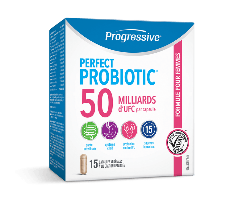 Progressive Perfect Probiotic Women's Formula 50 Billion CFU 15 Capsules