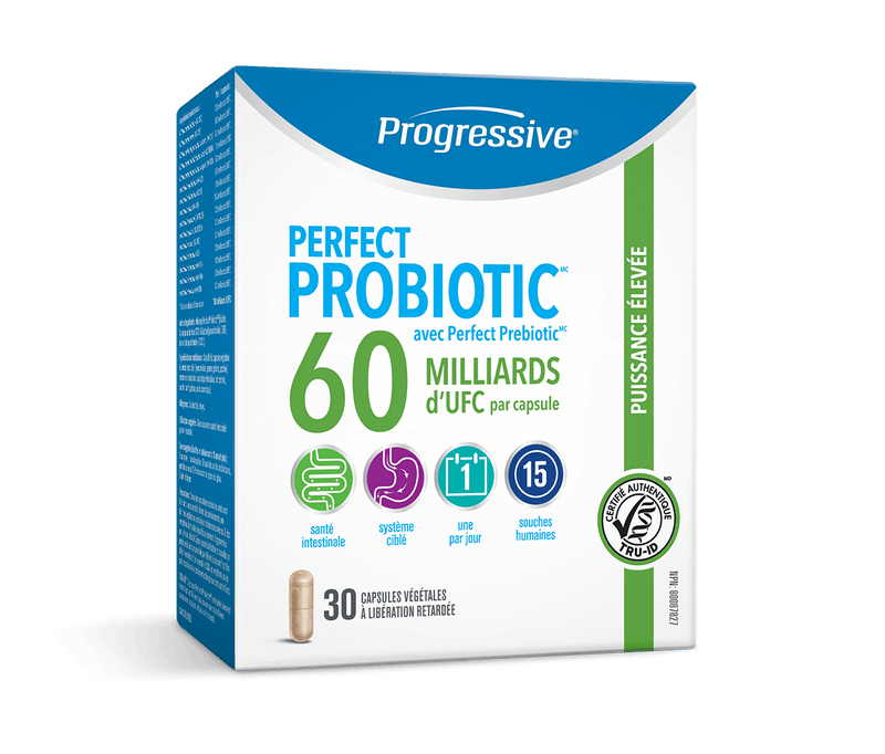 Progressive Perfect Probiotic Extra Strength 60 Billion CFU 30 Capsules