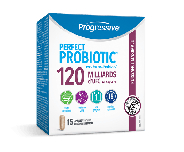 Progressive Perfect Probiotic Ultra Strength 120 Billion CFU 15 Capsules
