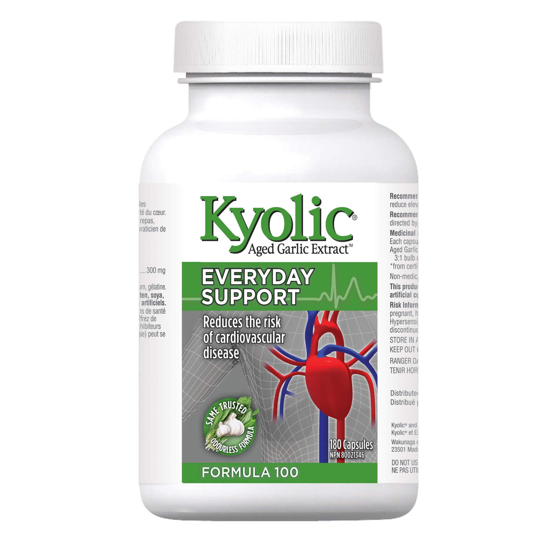 Kyolic, Everyday Support, Formula 100, 360 Capsules