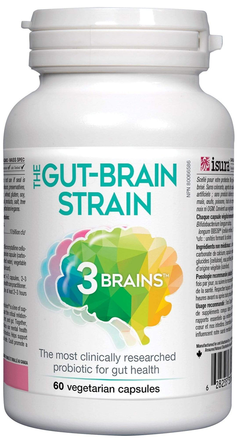 3 Brains, The Gut-Brain Strain, 60 Veg Capsules