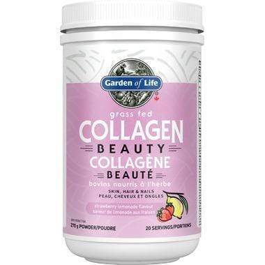 Garden of Life Grass Fed Collagen Beauty Powder Strawberry Lemonade Flavor
