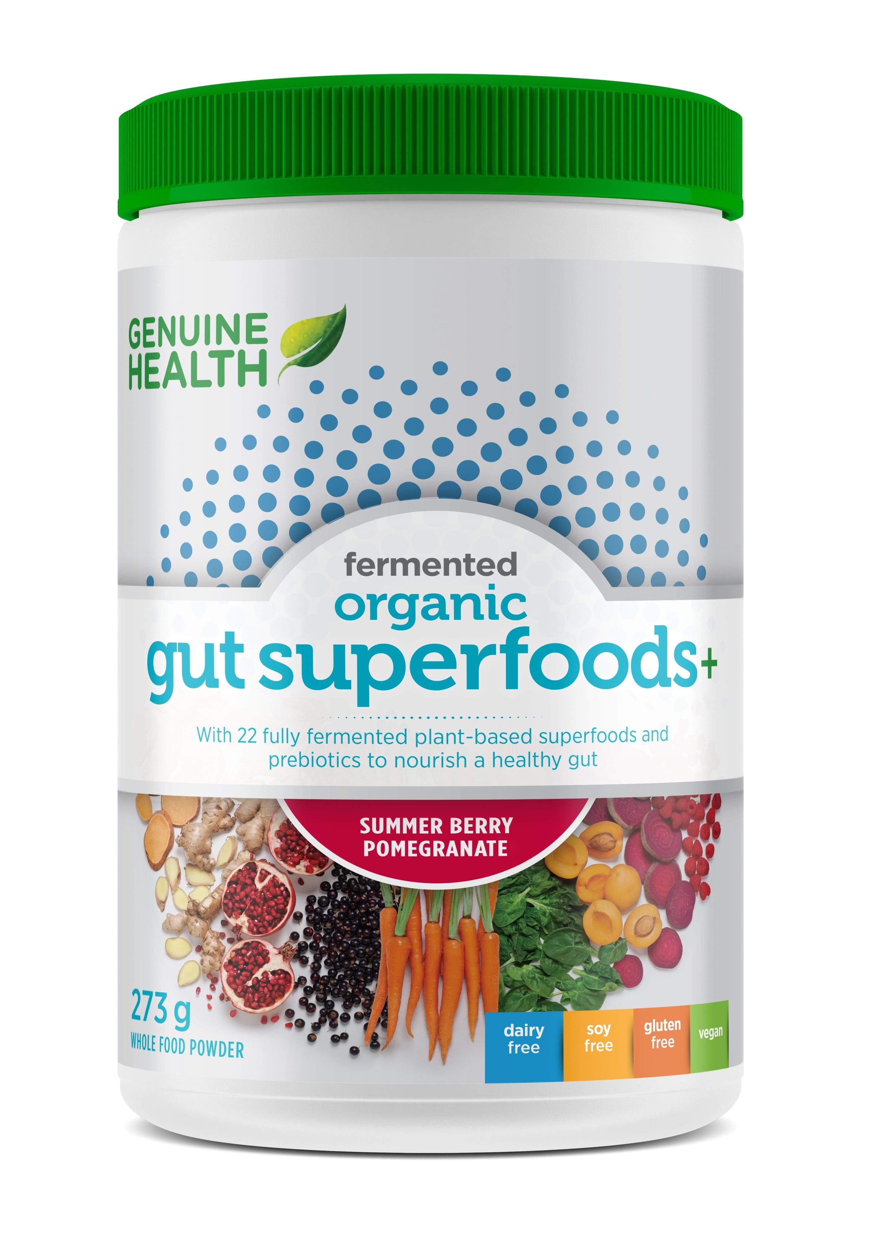 Genuine Health Fermented Organic Gut Superfoods+ Summer Berry Pomegranate