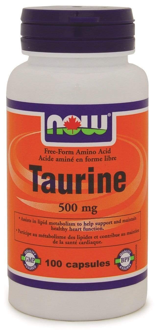 NOW Taurine 500 mg 100 Capsules