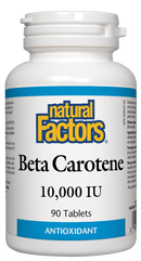 Natural Factors Beta Carotene 10,000 IU 90 Tablets