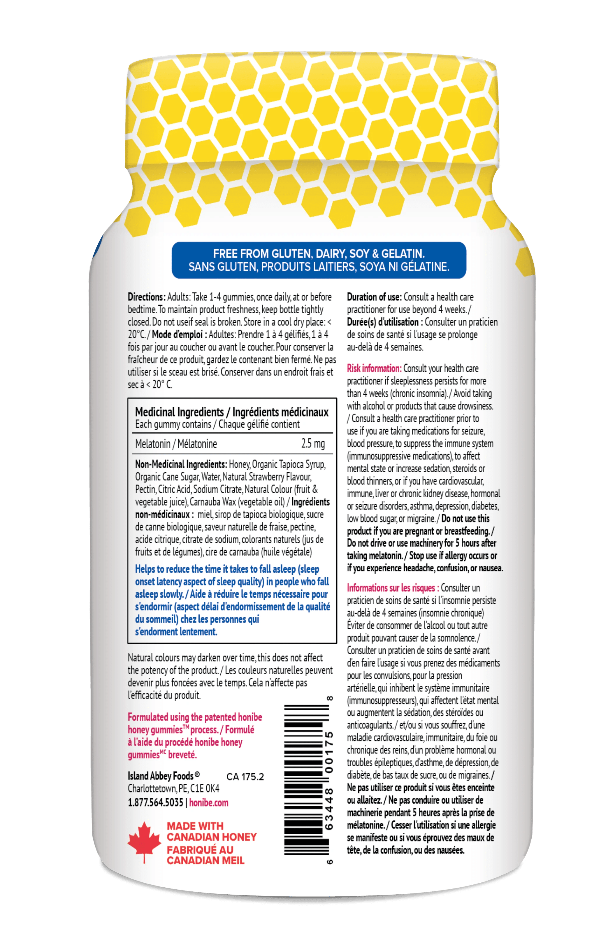 Honibe Melatonin  Gummies Bees  Sleep Support