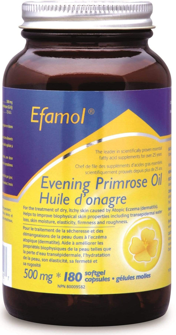 Flora Efamol Pure Evening Primrose Oil 500 mg 180 Softgels
