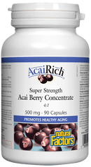 Natural Factors AcaiRich Super Strength Acai Berry Concentrate 90 Capsules