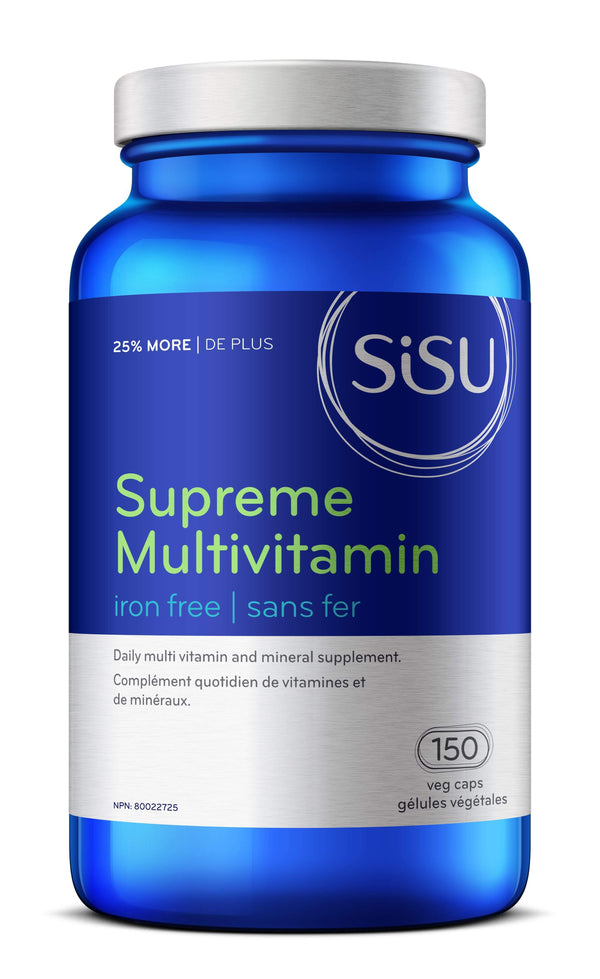Sisu Supreme Multivitamin - Iron Free Bonus Size