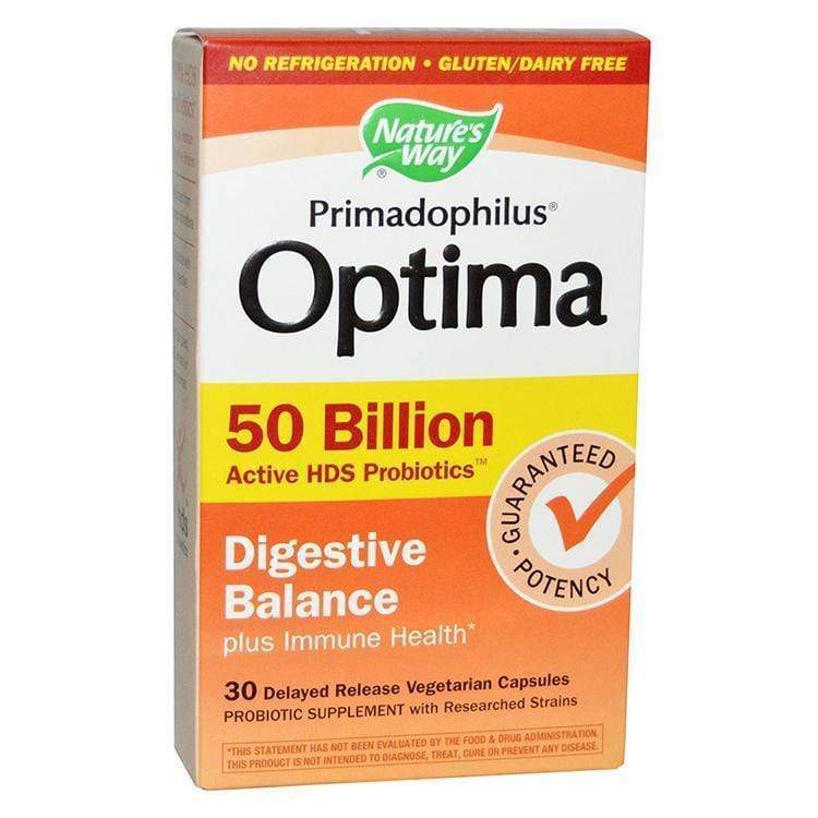Nature's Way Primadophilus Optima High Potency 50 Billion No Refrigeration Required