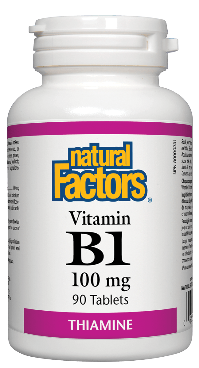 Natural Factors B1 Thiamine 100 mg 90 Tablets