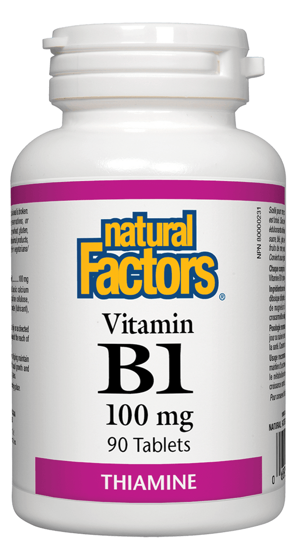 Natural Factors B1 Thiamine 100 mg 90 Tablets