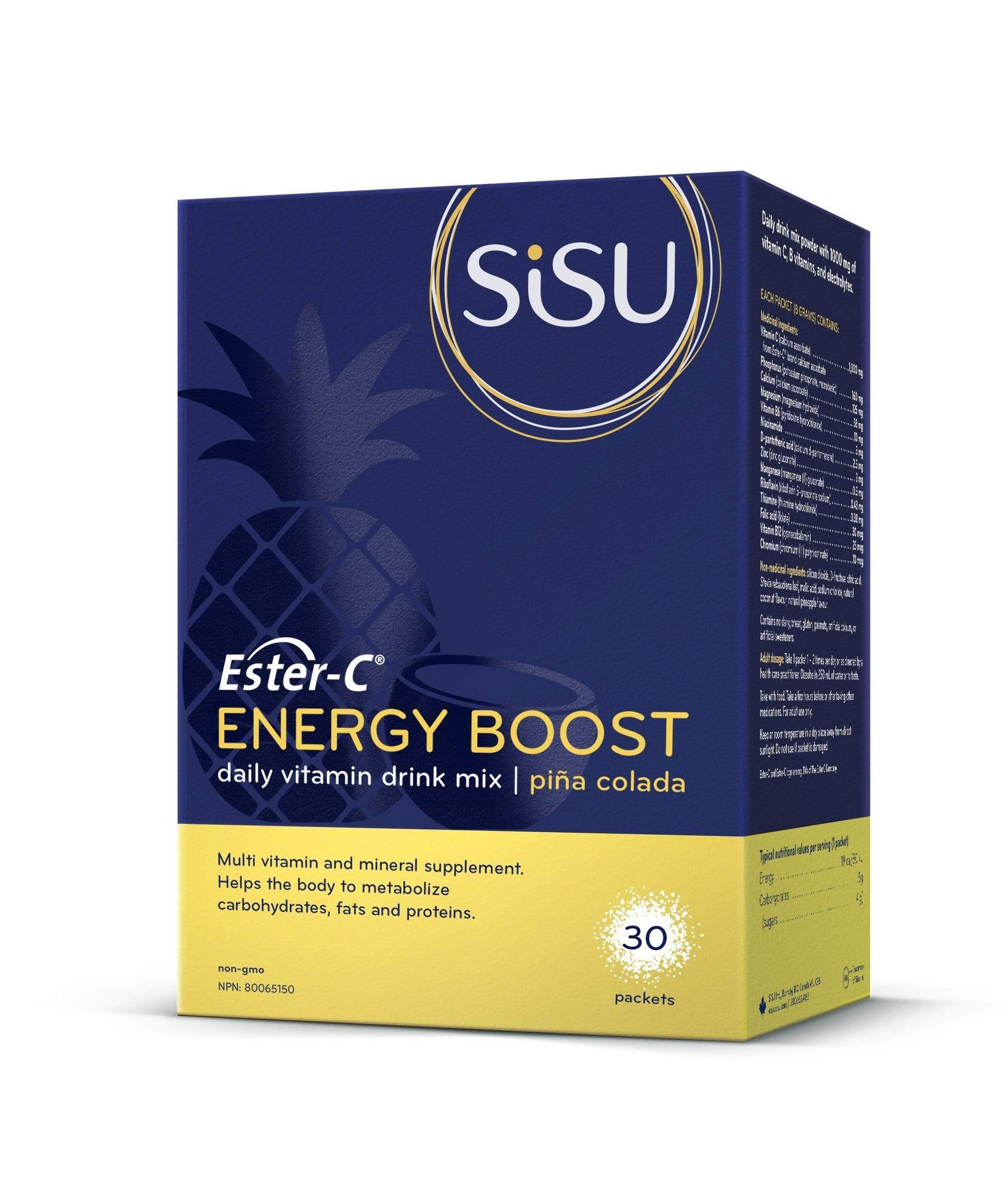 Sisu Ester-C Energy Boost Pina Colada