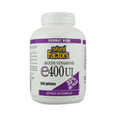 Natural Factors Vitamin E Mixed 400 IU BONUS SIZE, 240 Softgels