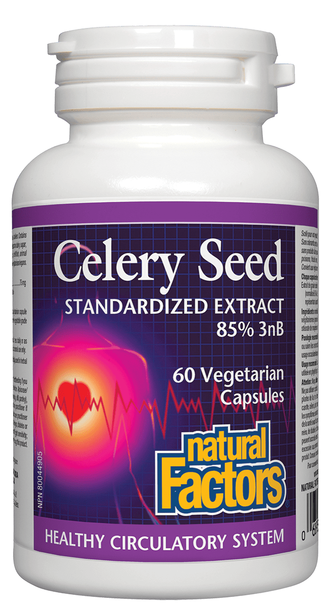 Natural Factors Celery Seed Extract 60 Capsules