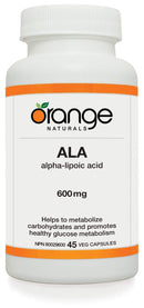 Orange Naturals, ALA 600 ملغ، 45 كبسولة نباتية (تم إيقافها)