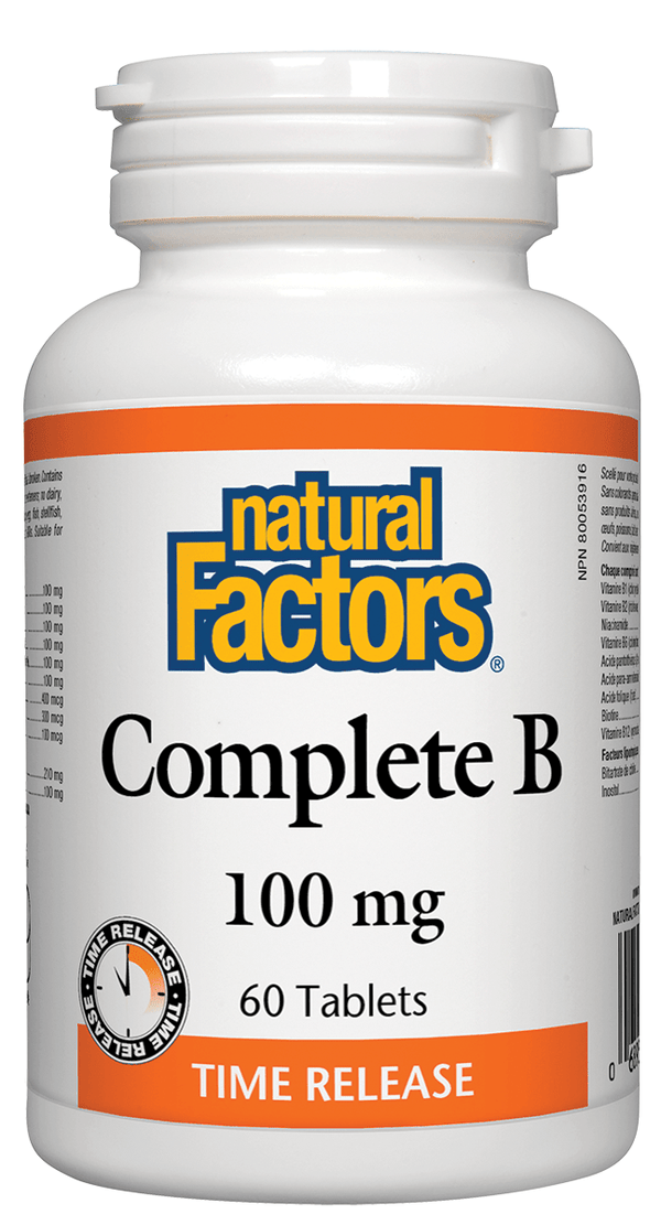 Natural Factors Complete B 100mg 타임 릴리스 60정