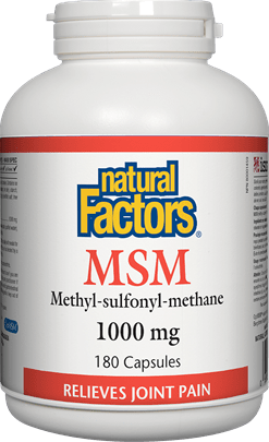 Natural Factors MSM 1000 mg 180 Capsules