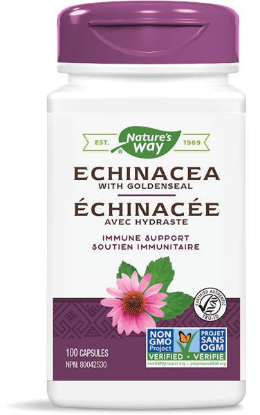 Nature's Way Echinacea & Goldenseal 100 Capsules