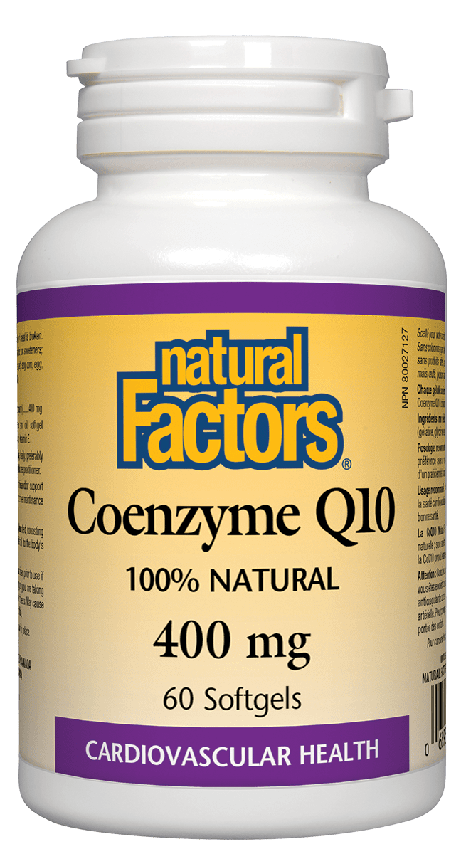 Natural Factors Coenzyme Q10 400 mg 60 Softgels
