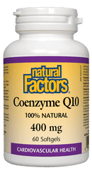 ناتشورال فاكتورز الإنزيم المساعد Q10 400 مجم 60 كبسولة هلامية