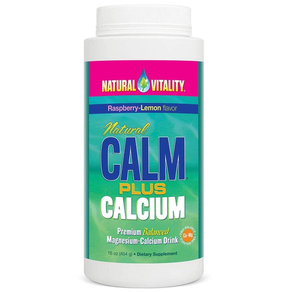Natural Calm plus Calcium, Organic Raspberry-Lemon, 454 g