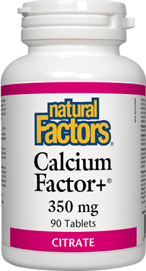 Natural Factors Calcium Factor+ 350 mg Citrate 90 Tablets