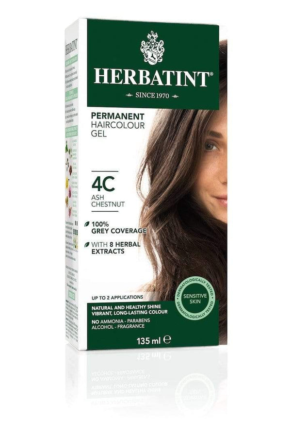 Herbatint Permanent Herbal Haircolor Gel - 4C Ash Chestnut