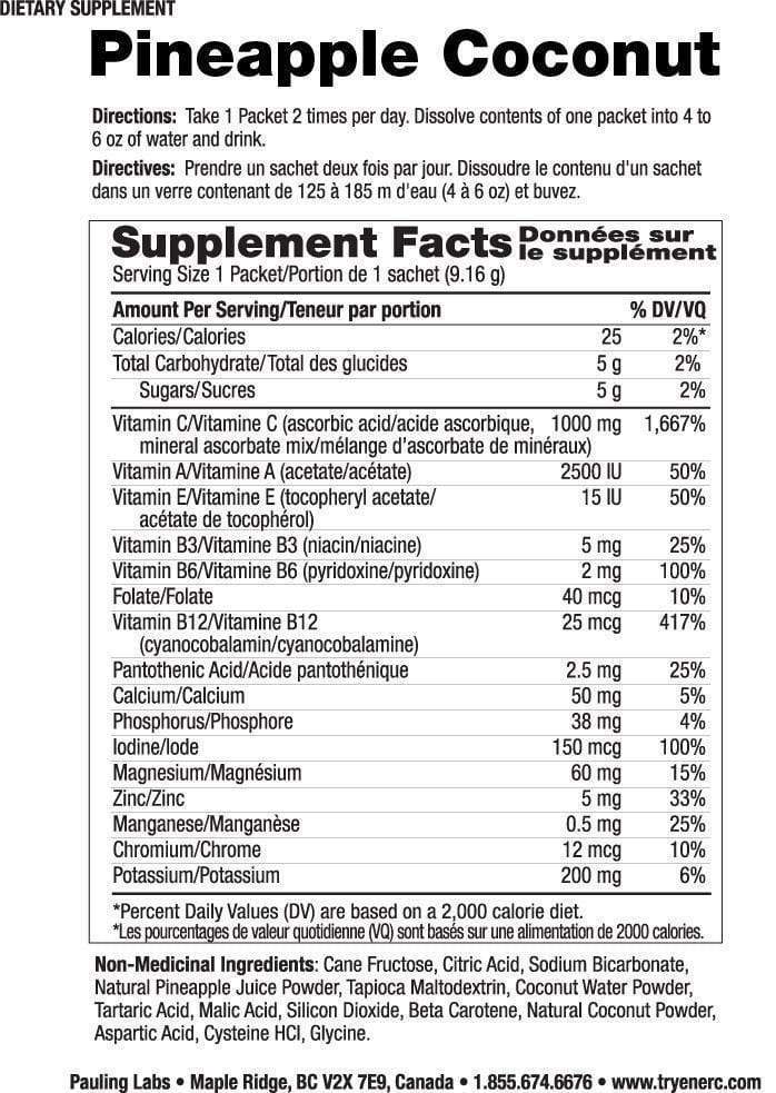 Ener-C 1000 mg Vitamin C Pineapple Coconut