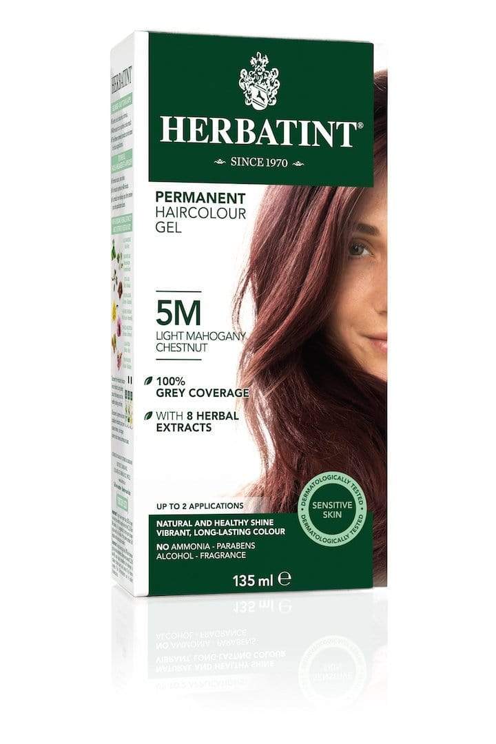 جل تلوين الشعر العشبي الدائم من هيرباتينت - كستناء ماهوجني فاتح 5M