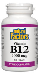 Natural Factors B12 - 1000 mcg 60 Tablets