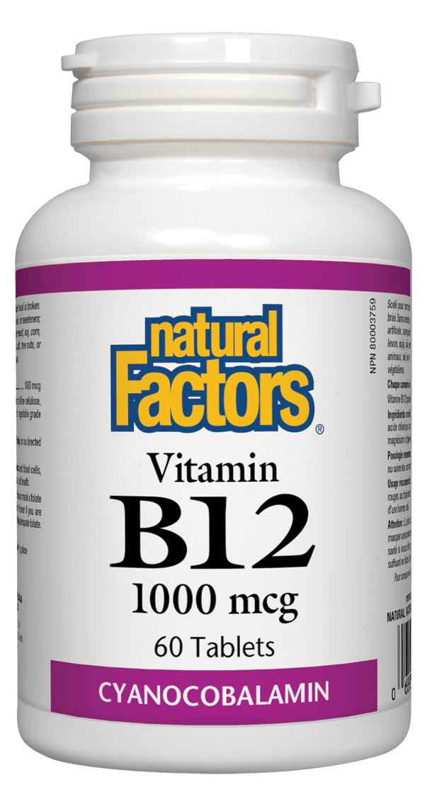 Natural Factors B12 - 1000 mcg 60 Tablets