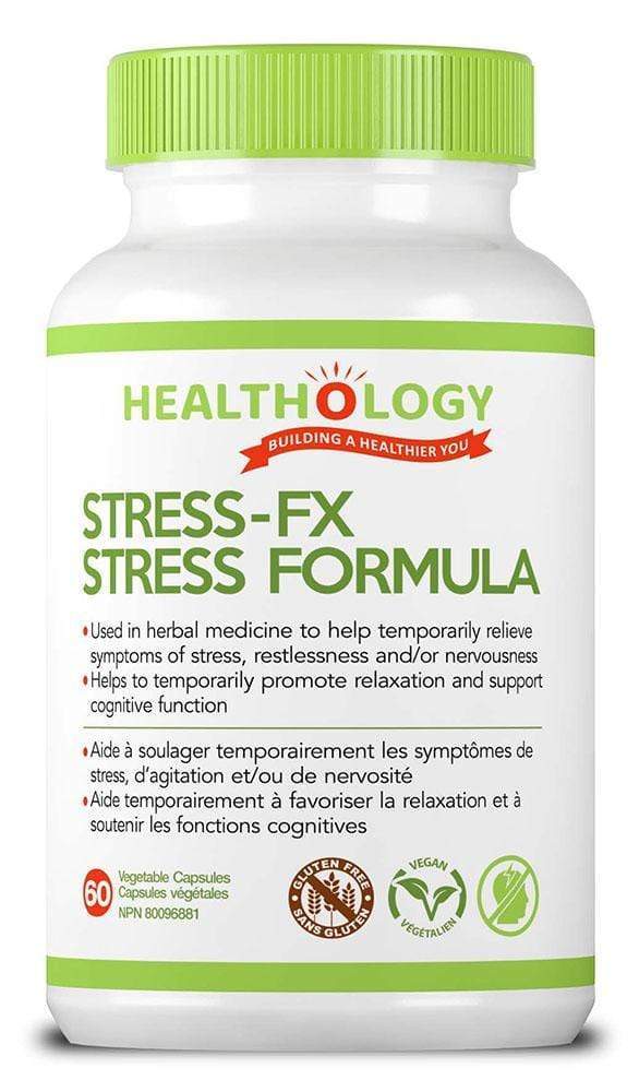 Healthology Stress-FX Formula 60 كبسولة على شكل حرف V