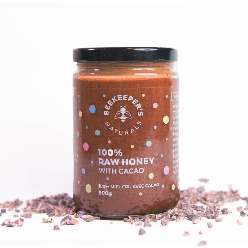 Beekeeper's Naturals, Superfood Honey with Cacao, 500g
