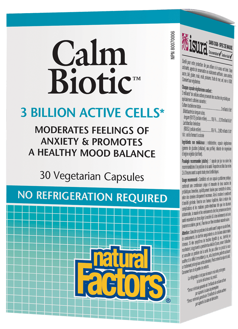 Natural Factors Calm Biotic 3 Billion Active Cells 30 Capsules