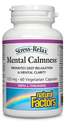 Natural Factors Mental Calmness 125mg 60 Capsules