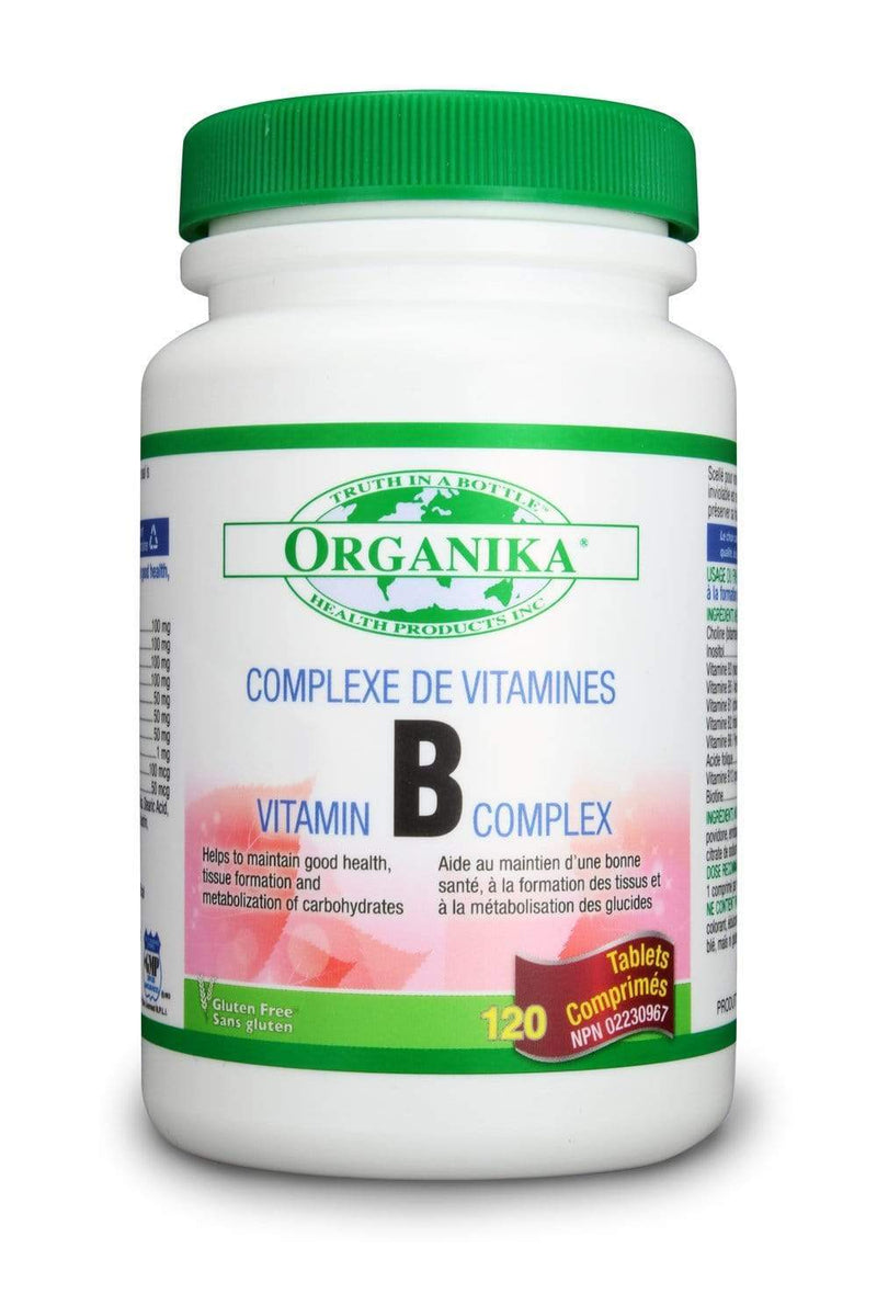 Organika B-COMPLEX (High Potency) 120 Tablets