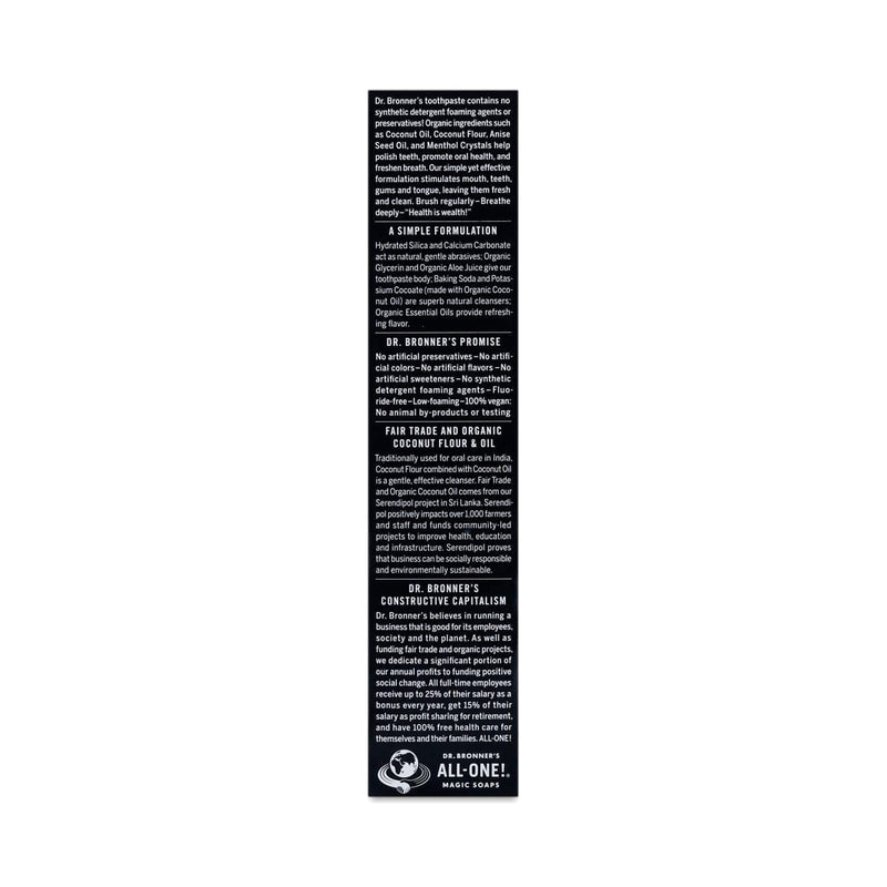 Dr. Bronner’s, All-One Toothpaste, Anise, 140g (5Oz)