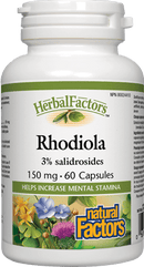 Natural Factors Rhodiola Extract 150mg 50 Capsules