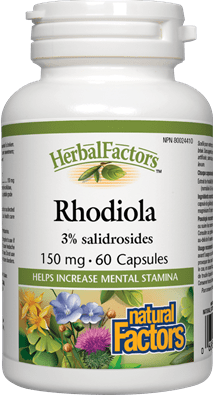 Natural Factors Rhodiola Extract 150mg 50 Capsules