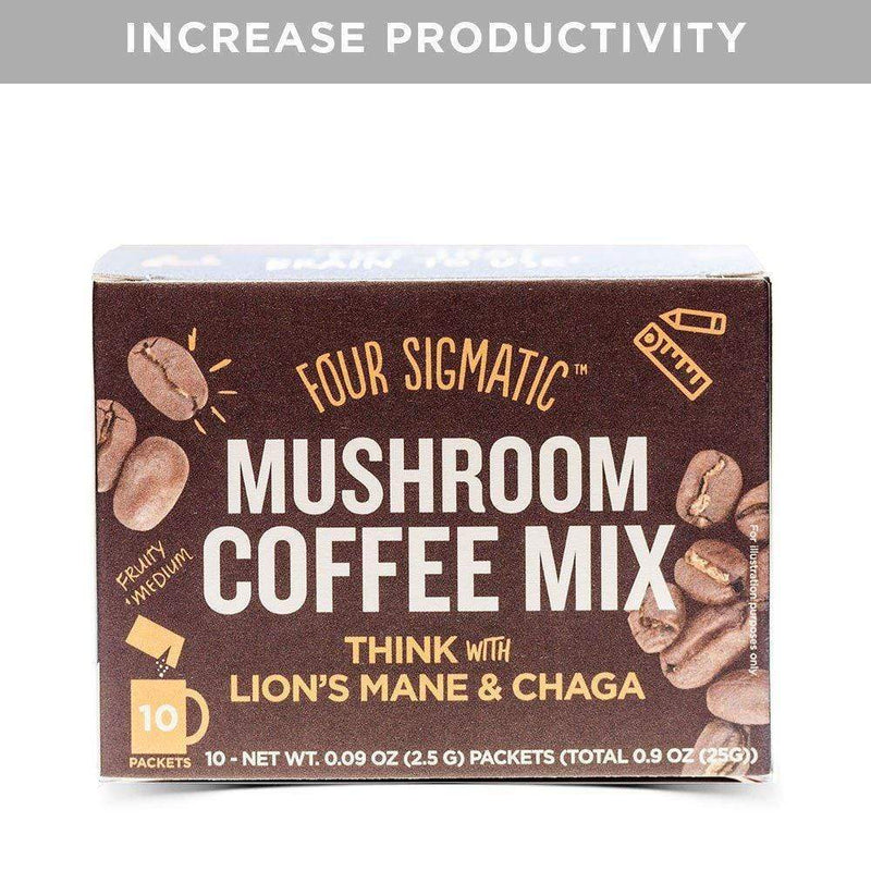 Four Sigmatic Mushroom Coffee Mix with Lion's Mane & Chaga 10 x 2.5 g Packet