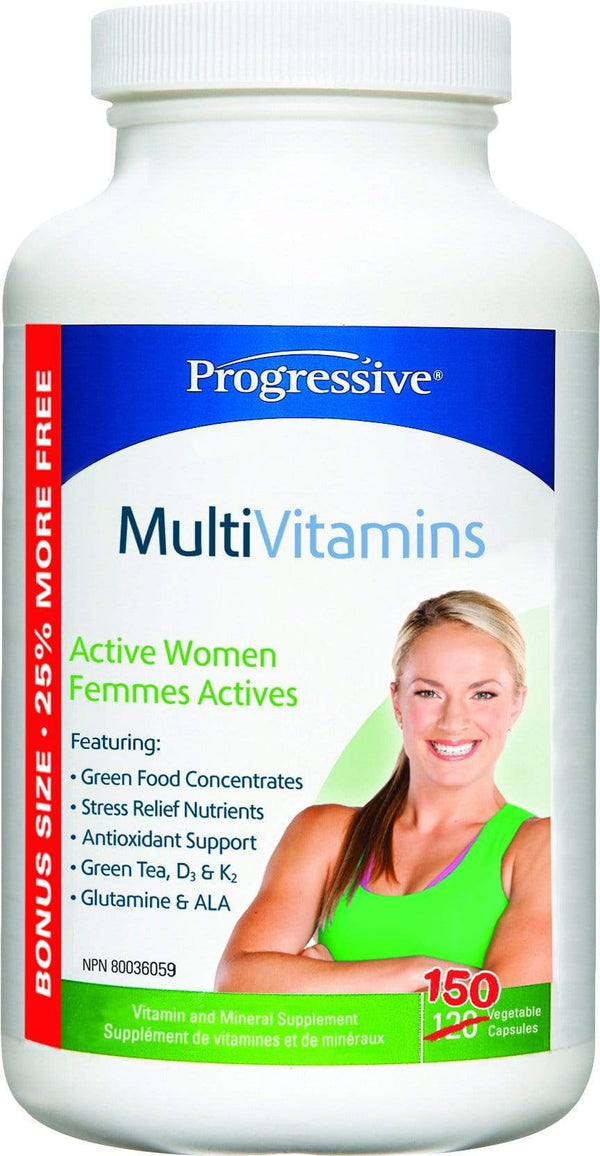 활동적인 여성을 위한 프로그레시브 멀티비타민 보너스 크기