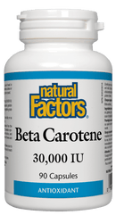 Natural Factors Beta Carotene 30,000 IU 90 Capsules