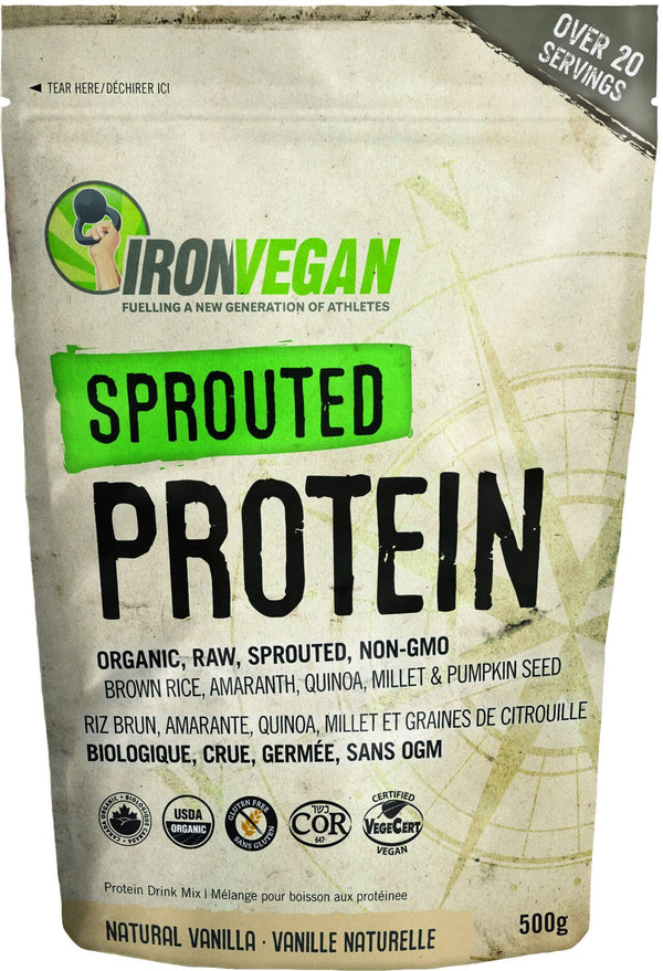 철분 비건(Iron Vegan) - 발아된 단백질 천연 바닐라