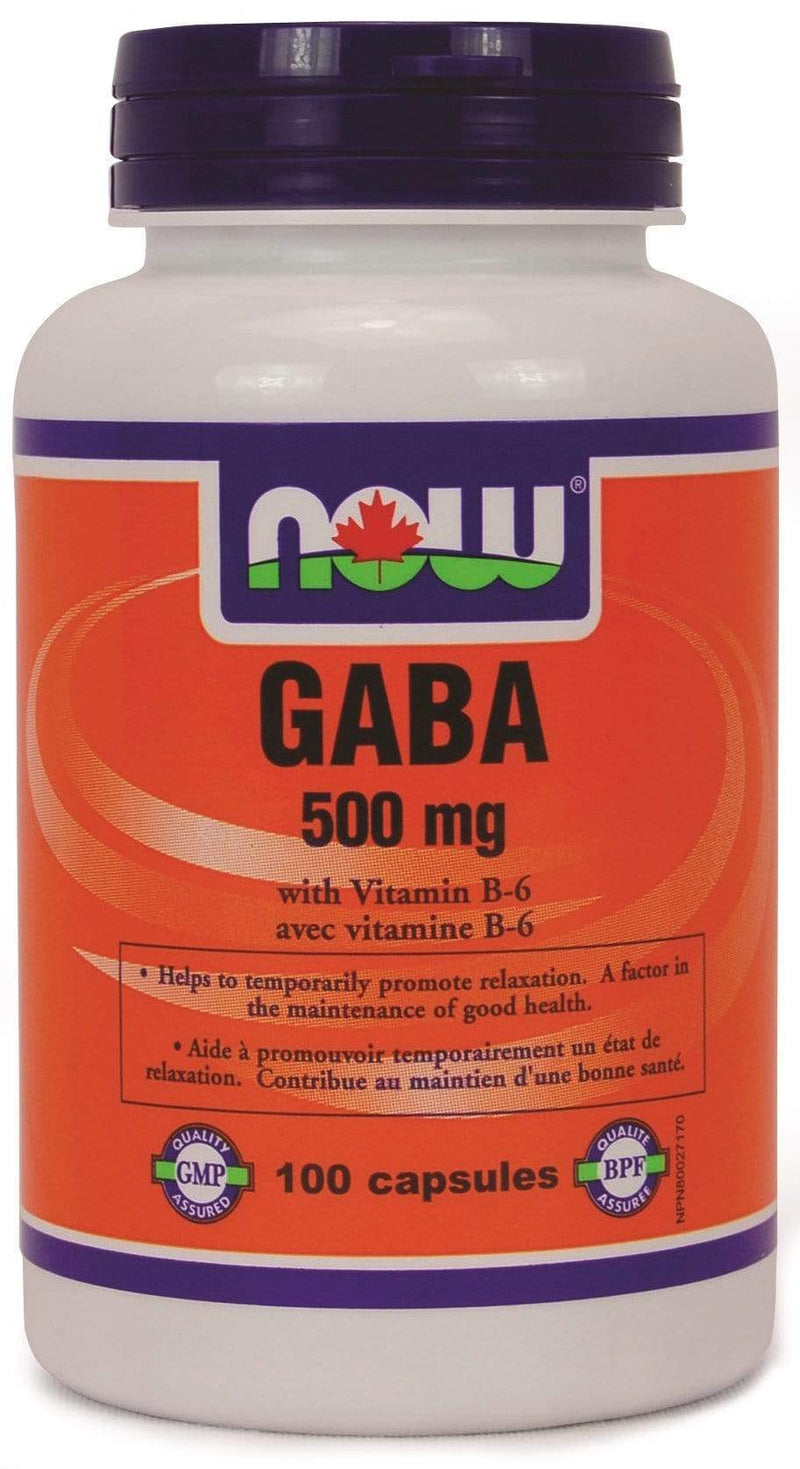 NOW GABA 500mg + B-6 100 V-캡슐