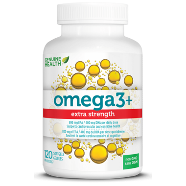 Genuine Health, Omega3 EXTRA STRENGTH, 120 Softgels