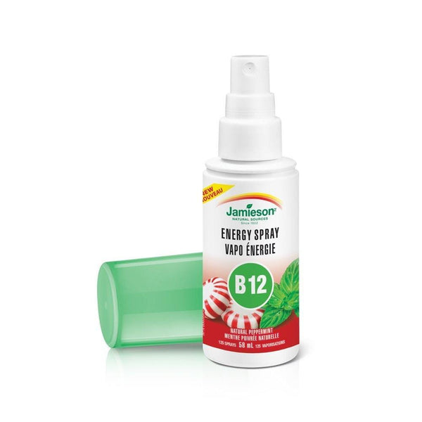 Jamieson Energy Spray Vitamin B12 Natural Peppermint 58 ml